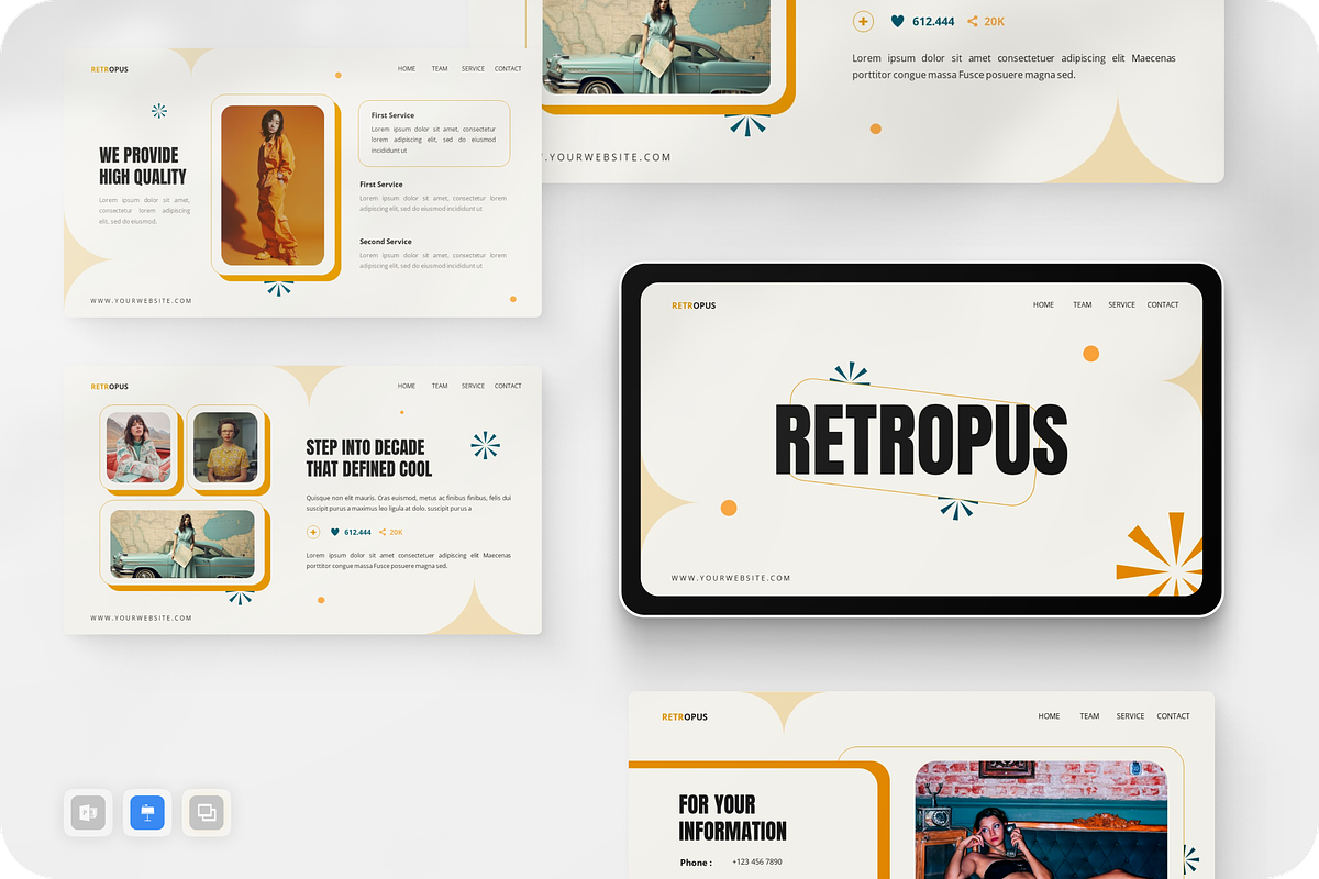 Fashion Vintage Keynote, a Presentation Template by Annora Studio (Photo 1 of 5)