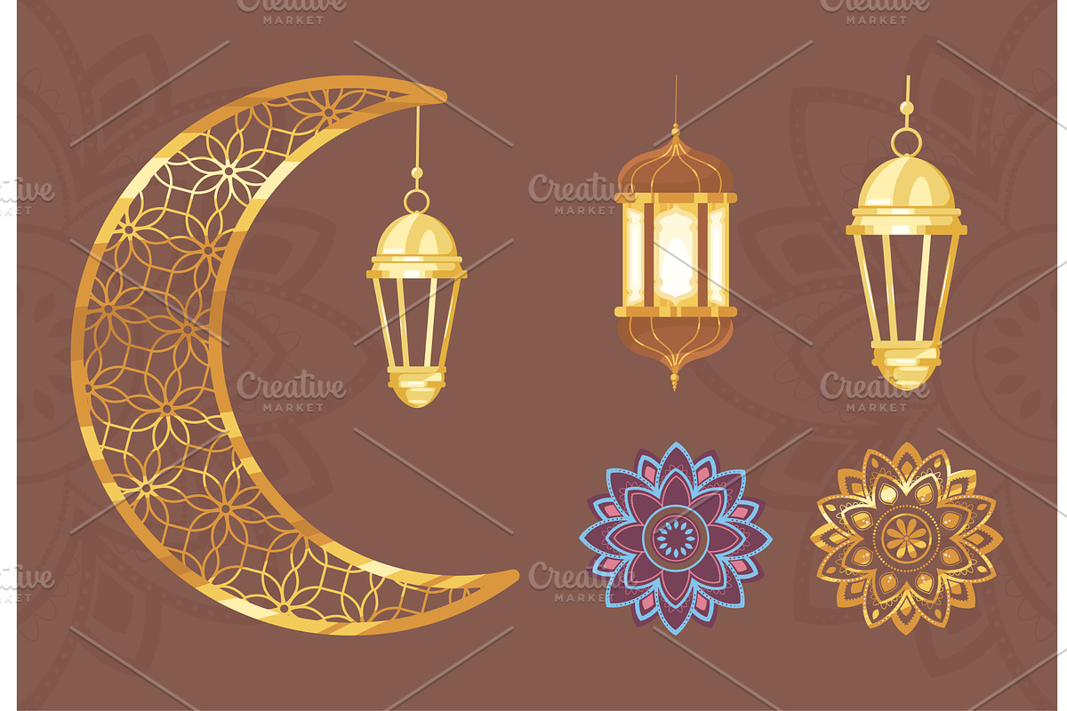 moon lantern mandala, an Illustration by studiogstock