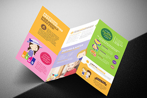 Trifold After School Care Template