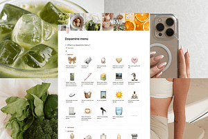 Dopamine menu - Notion template, an App Template by Iasan Design