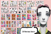 Printable Art Dolls, a Person Illustration by NiiiNArt (Thumbnail 5 of 9)
