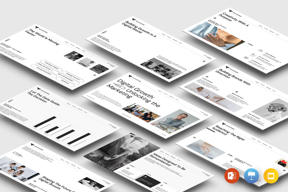 Marketing Growth Presentation, a Presentation Template by evgenystudio (Photo 1 of 5)