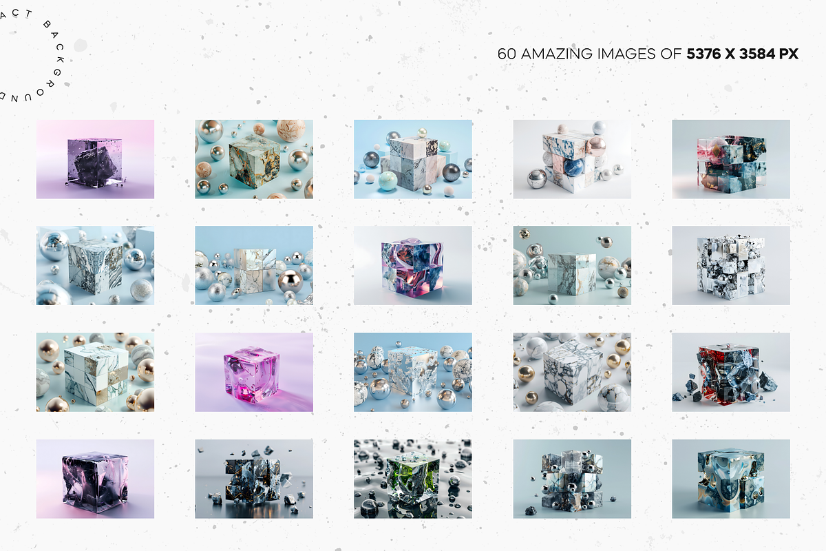 Multifaceted Abstract Cubes Ensemble, a Background Graphic by Lumeno (Photo 2 of 6)