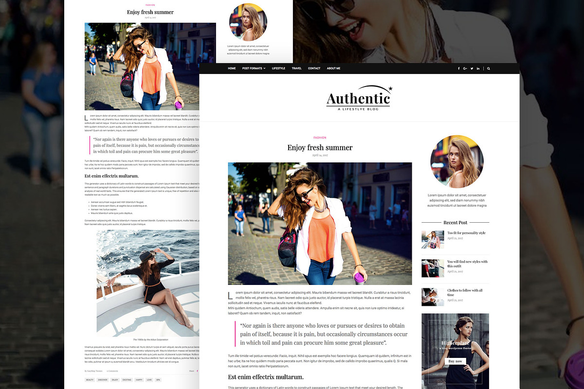 Authentic - WordPress Magazine Theme, a WordPress Template by EasyBlog Themes (Photo 4 of 4)
