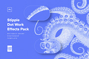 Stipple Dot Work Effects Pack, a Layer Style Add-On by Creative Veila (Thumbnail 1 of 8)