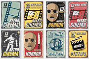 Posters of movie in retro style., a Texture Illustration by Nomber_86 (Thumbnail 1 of 6)