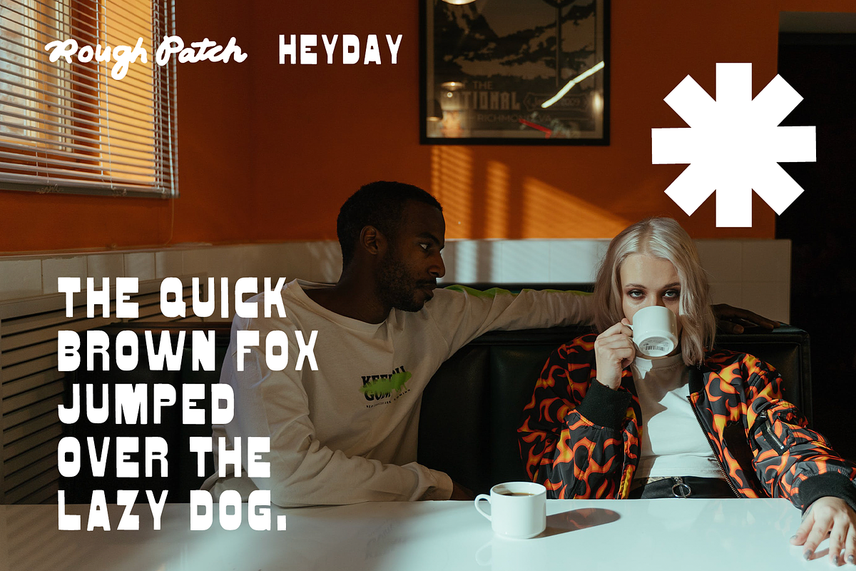 HeyDay | Sans Serif Display Font, a Sans Serif Font by Rough Patch Studio (Photo 2 of 6)