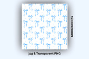 Watercolor Blue Bow Seamless Pattern, an Illustration by Stellalunarts (Thumbnail 3 of 4)