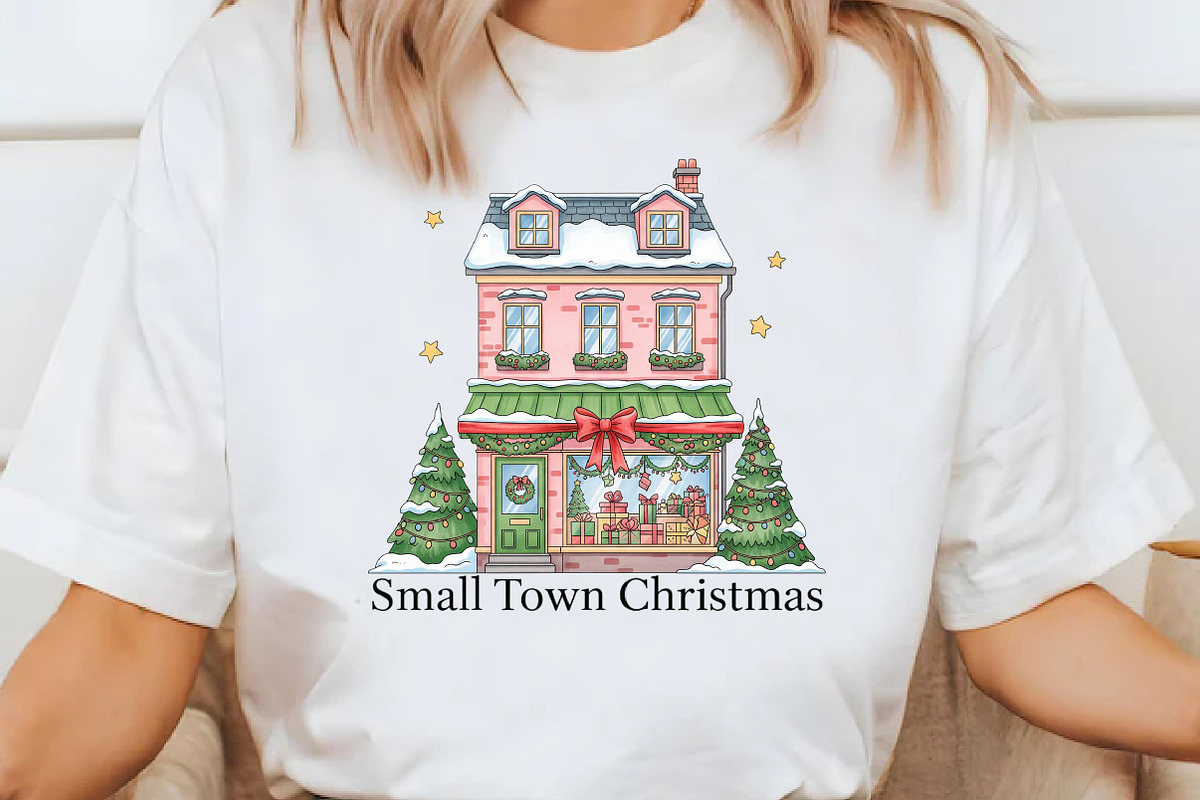 Small Town Christmas PNG, an Illustration by Designworld (Photo 3 of 5)