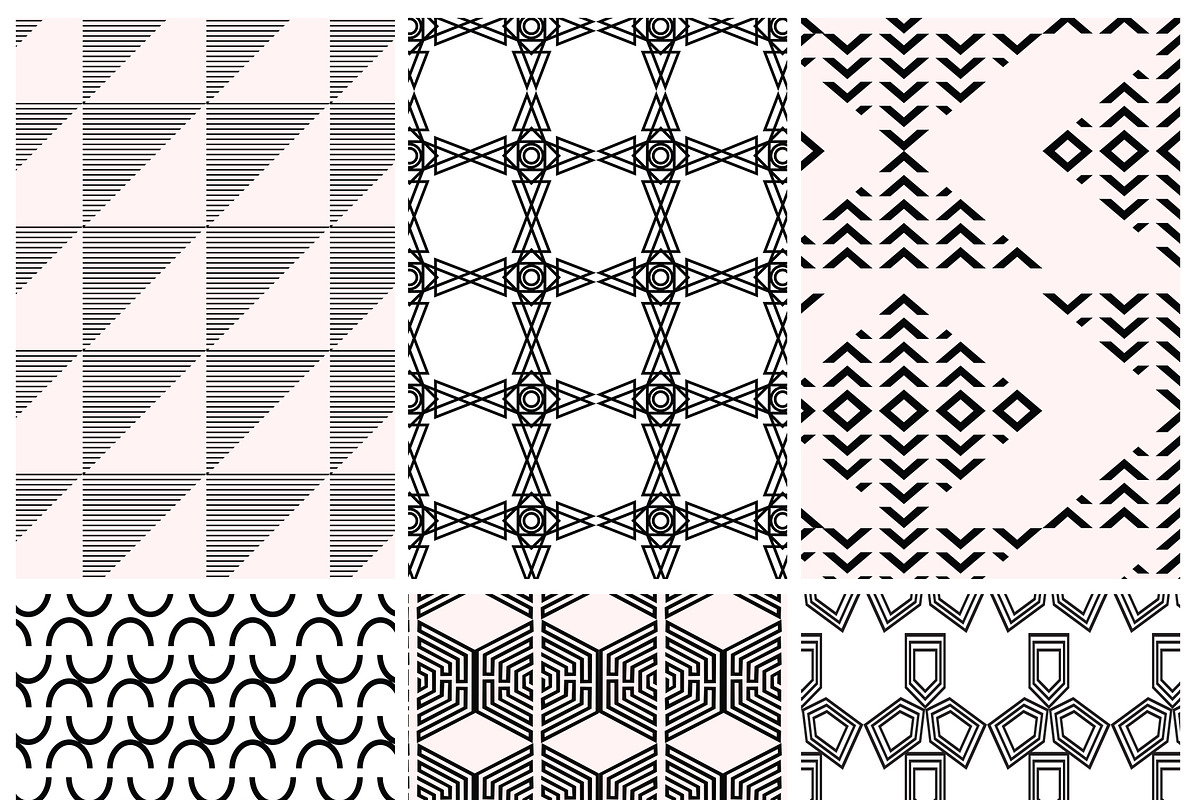 Monoline Geometric Patterns, a Pattern Graphic by Pixavics (Photo 9 of 9)
