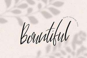 Bountiful Handlettered Font