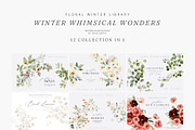 FLORAL WINTER BOX Watercolor Bundle, a Seasonal Illustration by Muse Artist (Thumbnail 3 of 95)