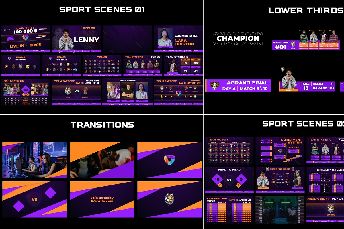 Gaming CyberSport Premiere Pro, a Presentation Template by FlashFXbox (Photo 1 of 2)