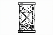 Hourglass Nature Scene Bundle, an Illustration by hafijul (Thumbnail 5 of 7)