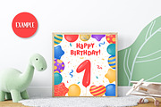 Happy Birthday Greeting Cards Square, a Card Template by AnnaViolet_store (Thumbnail 8 of 9)