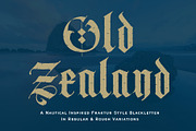 Old Zealand, a Blackletter Font by Loudoun Design Co. (Thumbnail 1 of 9)