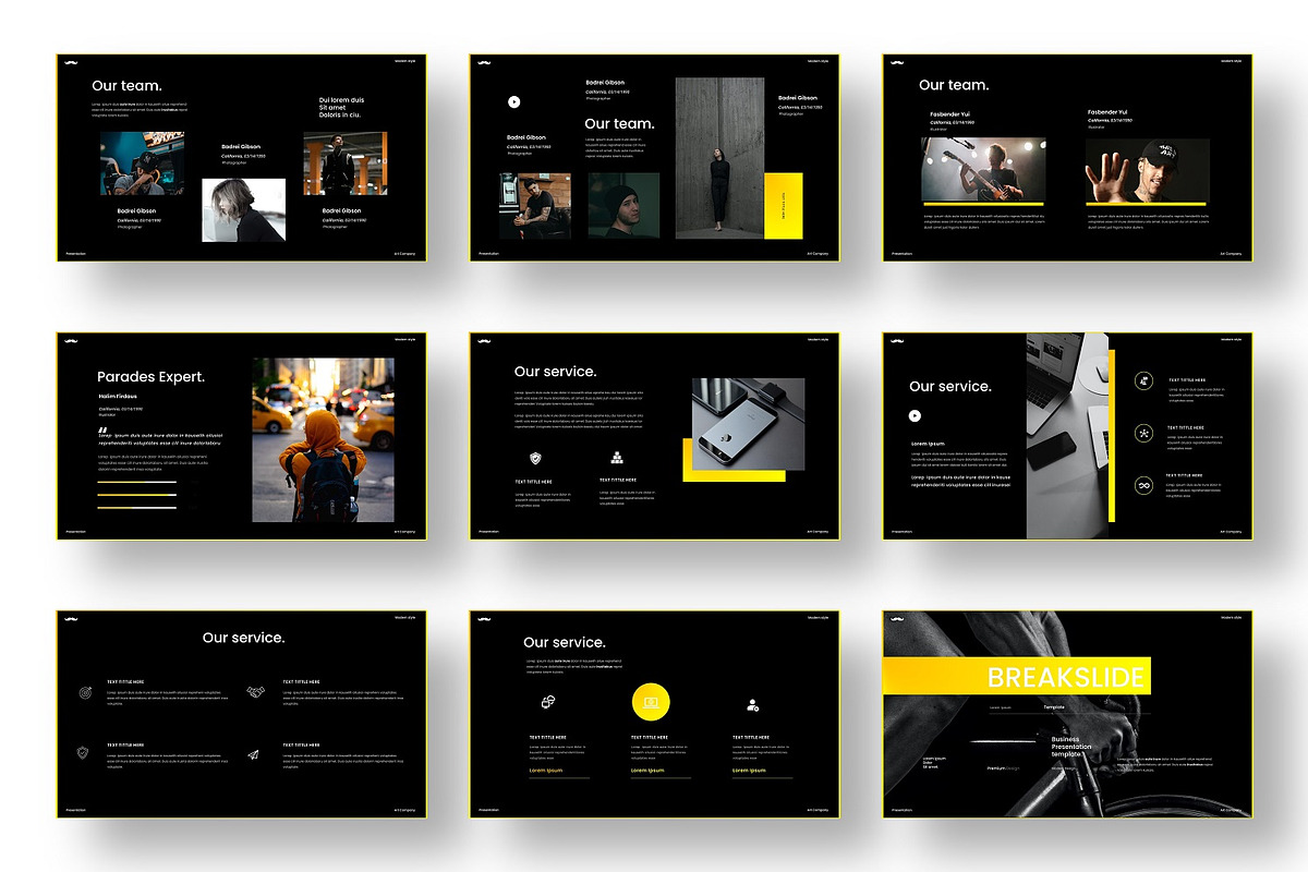 Parades  – Business PowerPoint, a Presentation Template by Dens Creative Studio (Photo 3 of 6)