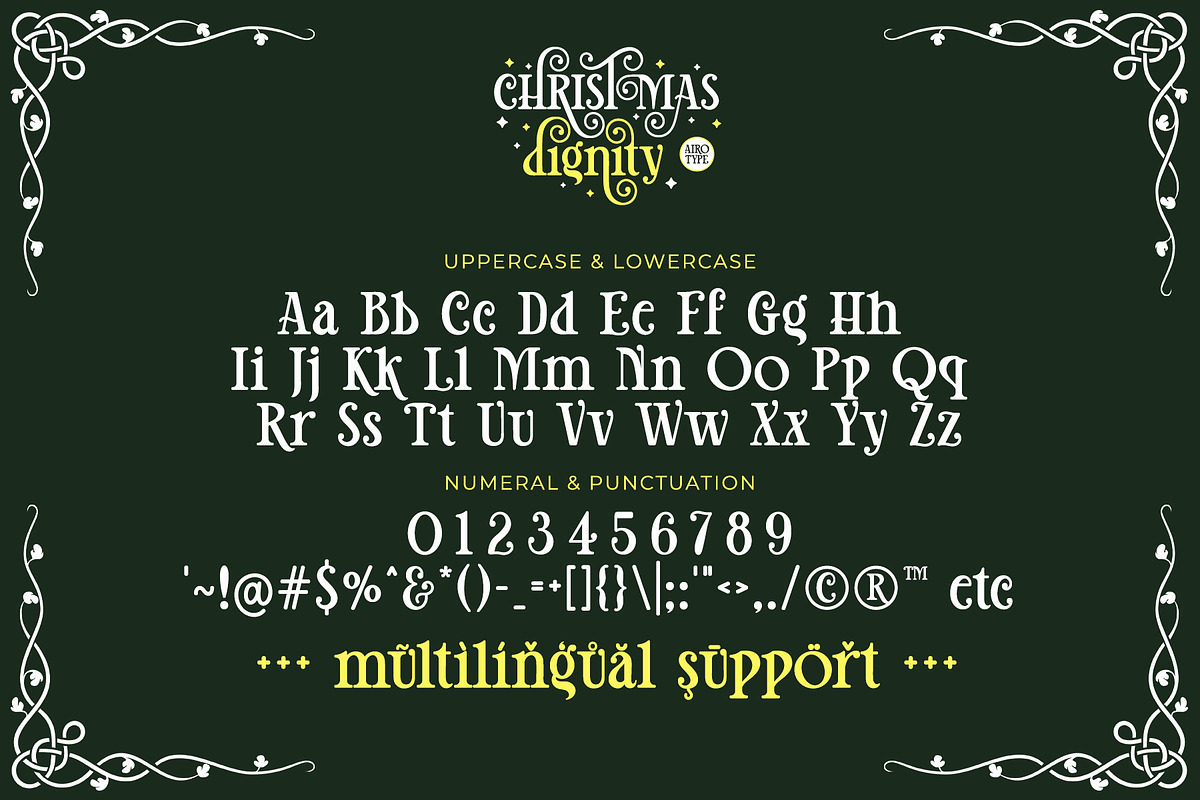 Christmas Dignity - Swirl Serif Font, a Serif Font by Airotype (Photo 11 of 15)
