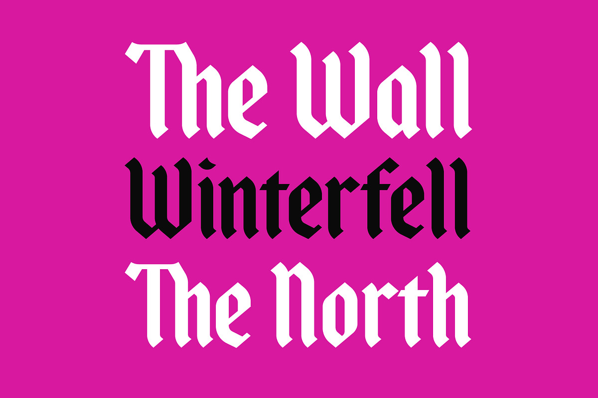 Nonemore Blackletter Display Font, a Blackletter Font by Tim Hankins Design (Photo 2 of 8)