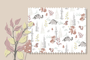 Woodland Cute Animals Pattern, a Pattern Graphic by Lady Bruniere Design (Thumbnail 8 of 15)