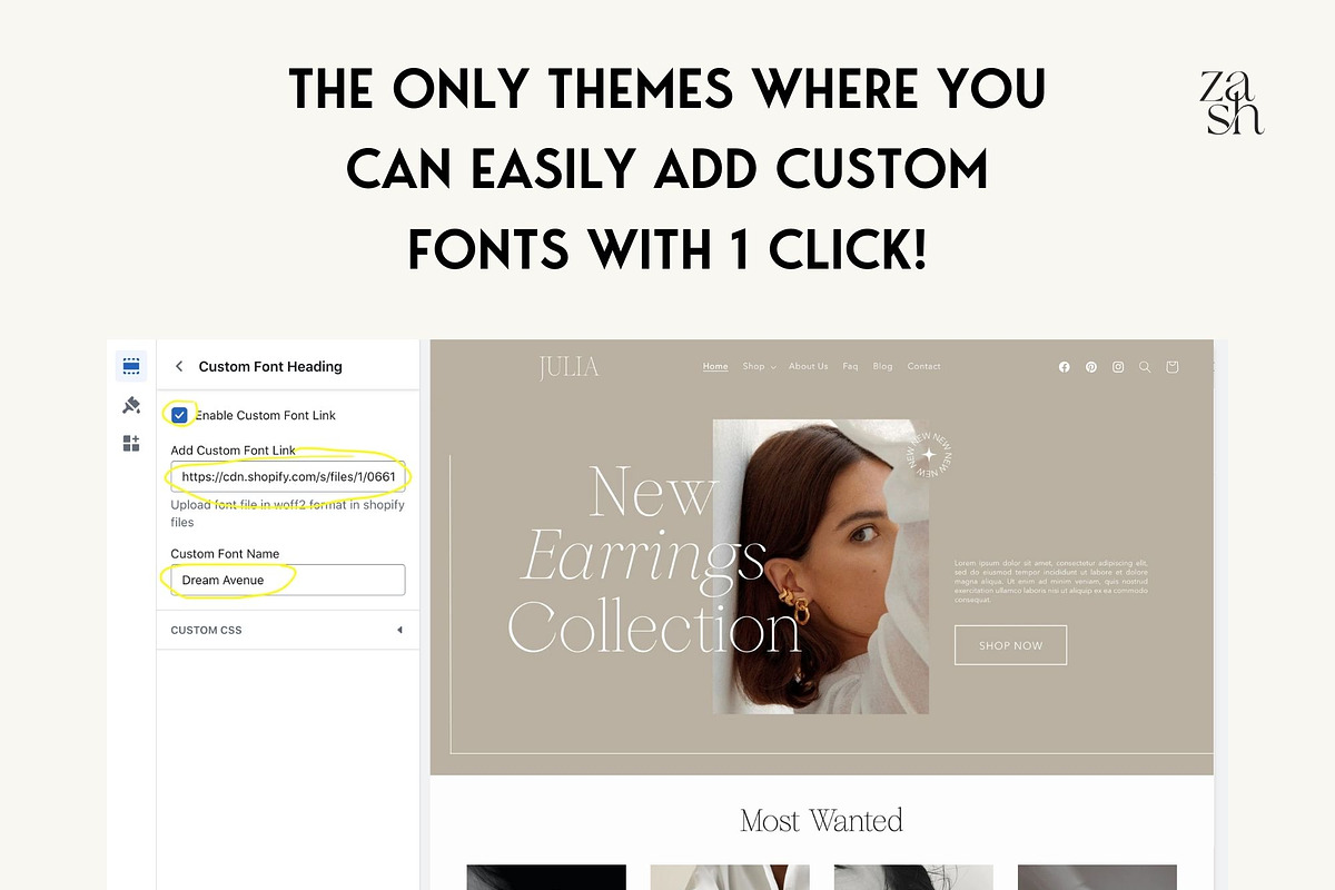 Julia - Chic Shopify Theme, a Shopify Template by Studio Zash (Photo 2 of 11)