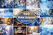 Winter Background, a Background Graphic by Forhadx5 (Thumbnail 1 of 8)