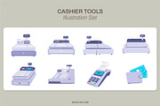 Cashier Tools Illustration Set, a Finance Illustration by Revoltan Studios (Thumbnail 1 of 3)