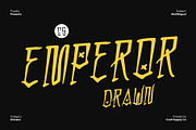 CS Emperor Drawn, a Sans Serif Font by Craft Supply Co. (Thumbnail 1 of 8)