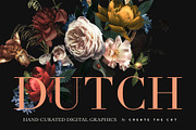 Vintage Floral Clip Art - Dutch, an Illustration by Create The Cut (Thumbnail 12 of 12)
