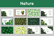 Nature leaves landing background, an Object Illustration by foxndeer (Thumbnail 1 of 4)