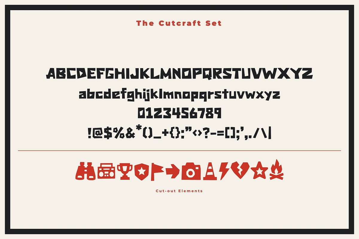 Cutcraft Font, a Handwritten Font by Graphic Spirit (Photo 2 of 8)