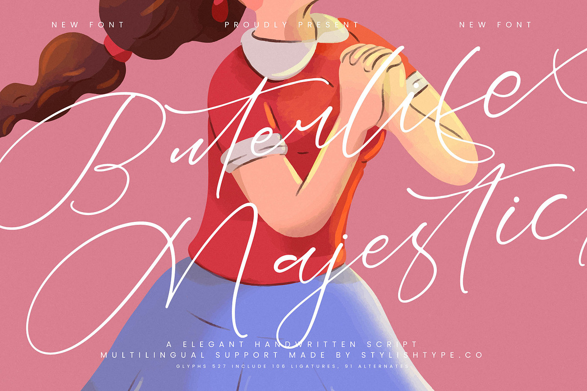 Buterlife Majestic Elegant Script, a Script Font by stylishtype.co (Photo 1 of 20)
