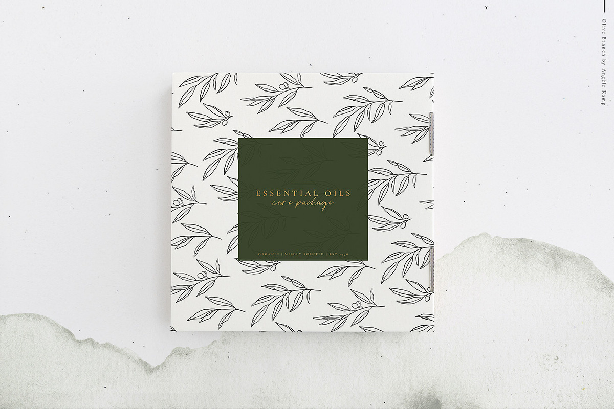 Olive branch watercolor illustration, an Illustration by Angele Kamp (Photo 7 of 13)