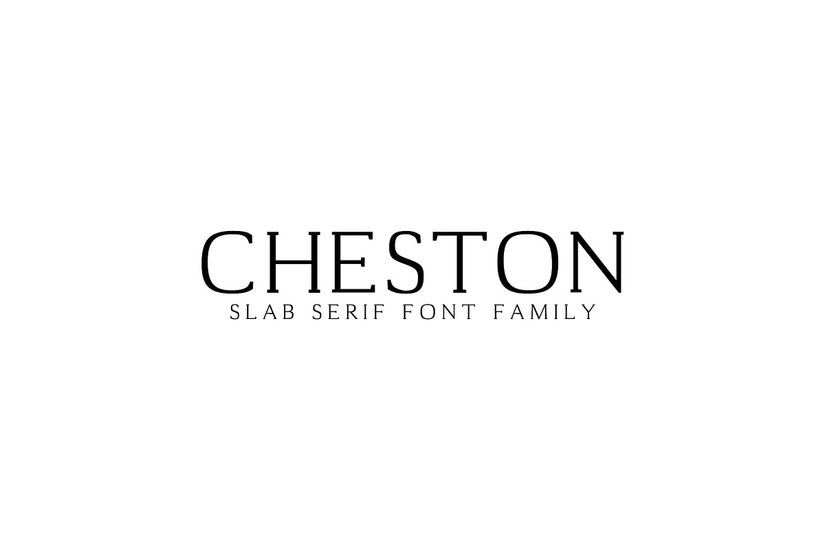 Cheston Slab Serif 5 Font Family Set