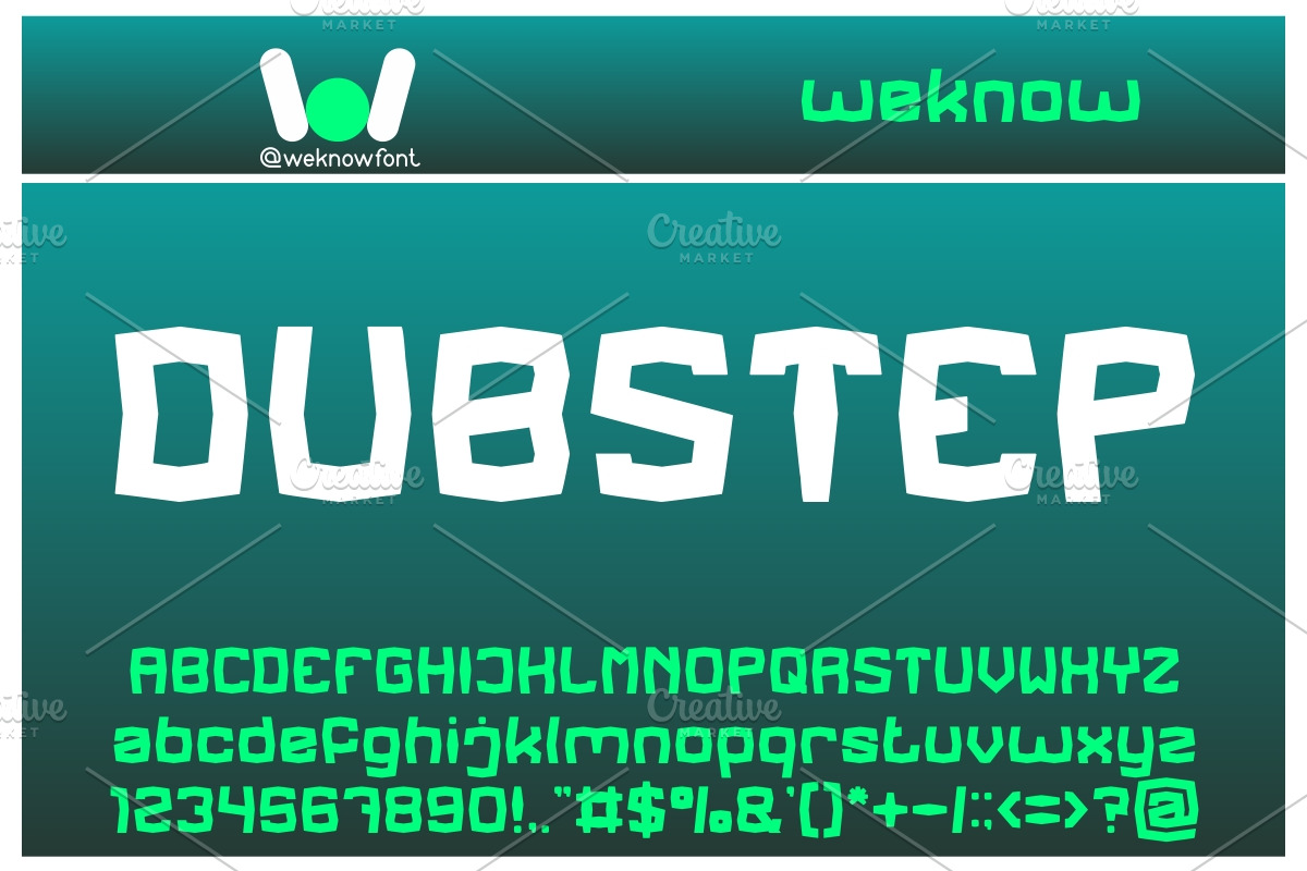 Reggae bass font, a Font by weknow (Photo 5 of 5)