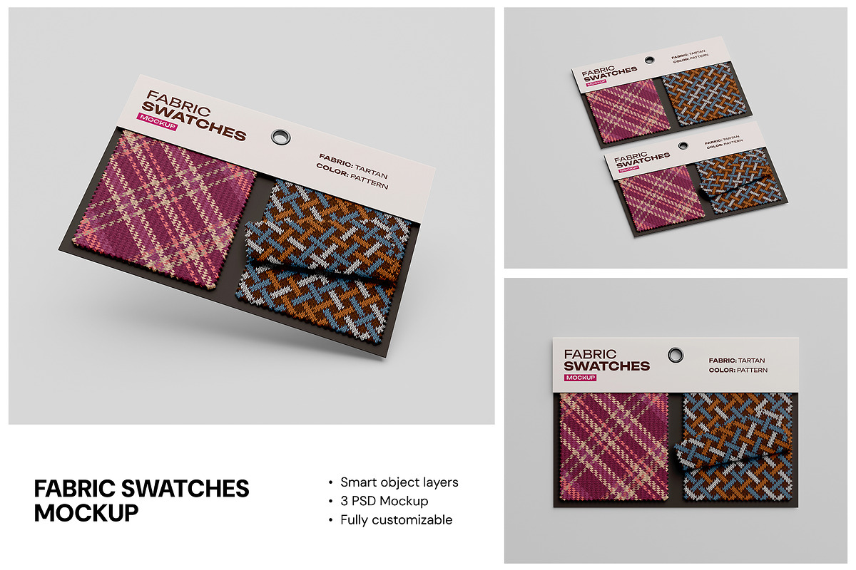 Fabric Swatches Mockup, a Mockup by Budogol Studio (Photo 1 of 4)