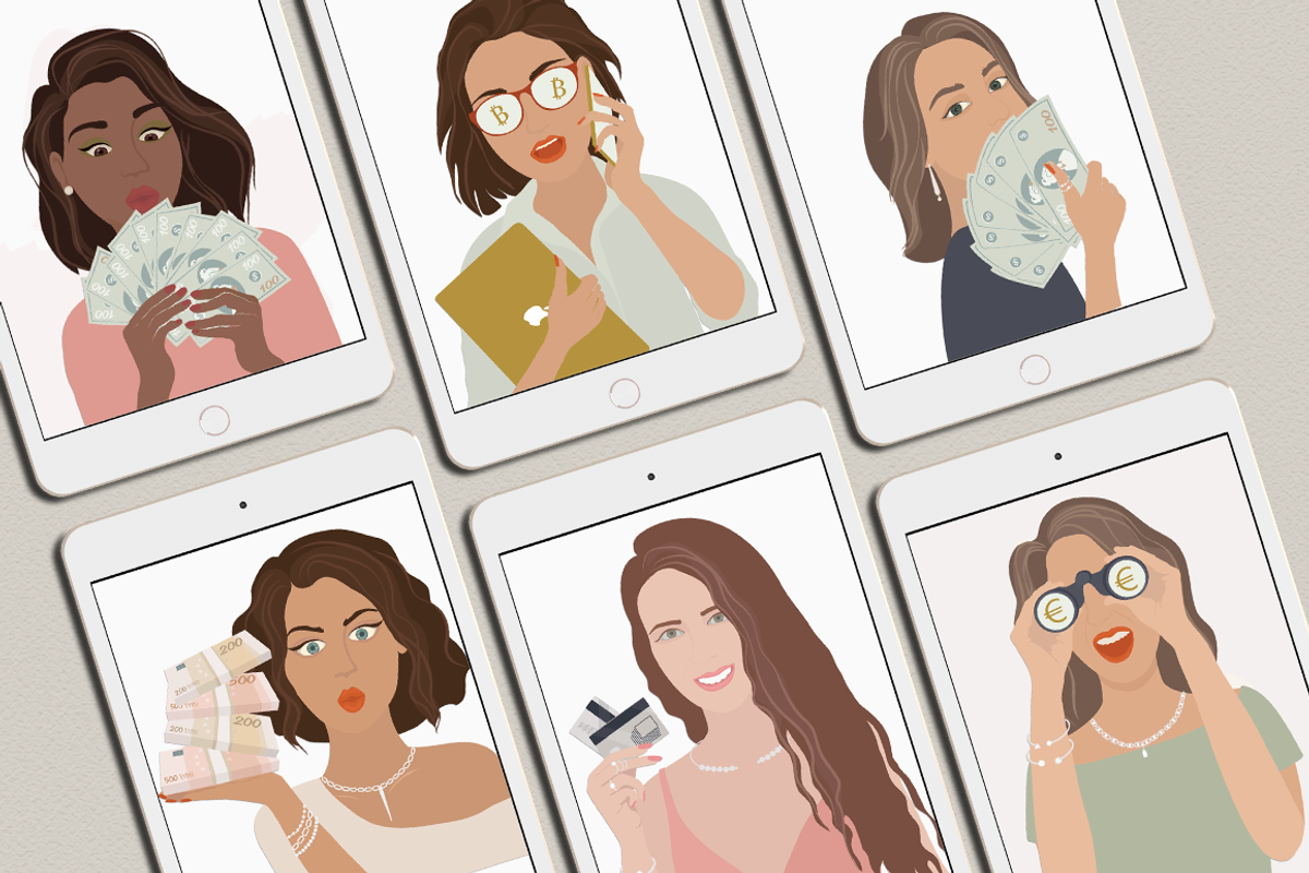 Woman & Money  Part 1 Illustrations, a Finance Illustration by Irena Art (Photo 4 of 8)