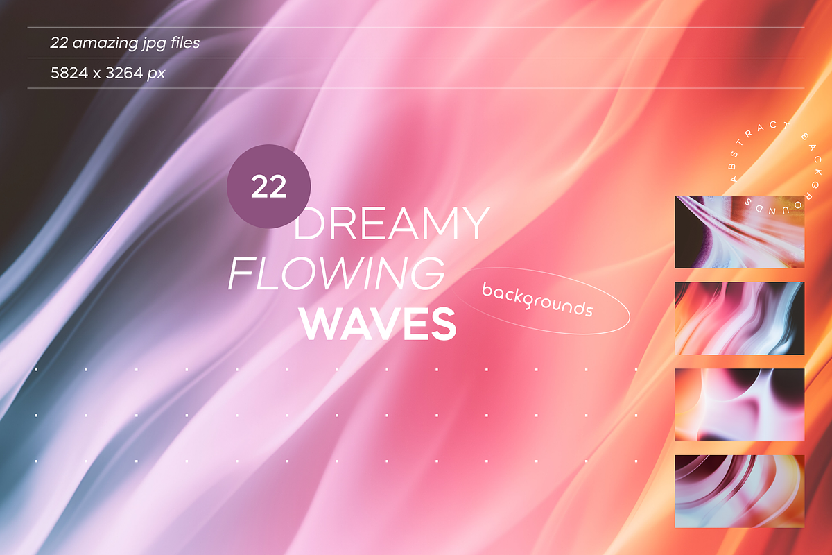 Dreamy Flowing Waves, a Background Graphic by Lumeno (Photo 1 of 4)