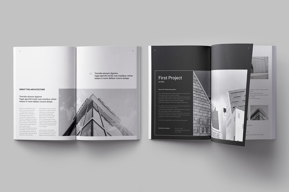 Architecture Portfolio Template, a Brochure Template by ElvinPrint (Photo 5 of 10)