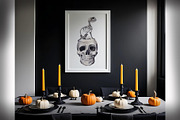 Halloween pumpkins and skeletons, an Illustration by Alena Sid (Thumbnail 9 of 12)