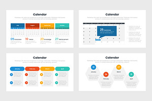 Calendar Infographics Template