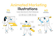 Animated Marketing Mini Illustration, a Person Illustration by Prosymbols (Thumbnail 1 of 13)