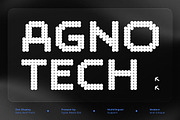 Agnotech - Futuristic Dot Pixel Sans, a Sans Serif Font by Typia Nesia (Thumbnail 1 of 12)