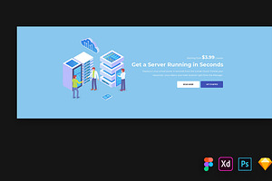 Hosting - Banner And Landing Page