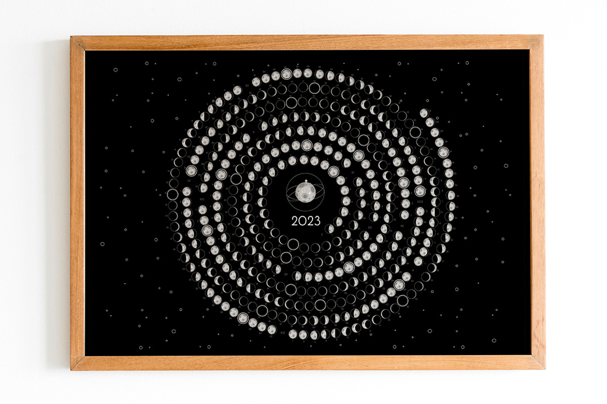 MEGA BUNDLE Moon Calendar 2023, a Stationery Template by land art (Photo 9 of 17)