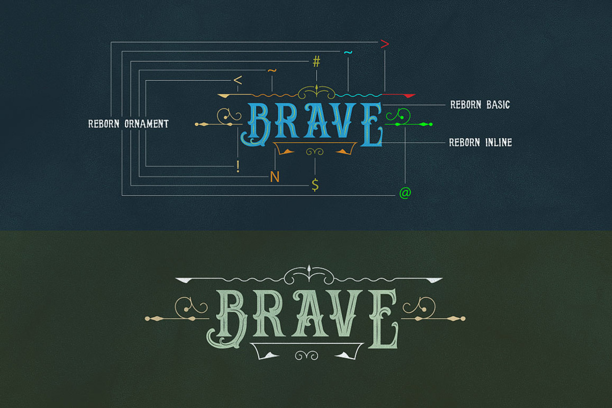 Reborn Typeface + Extras preview 6