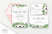 Wedding suite - Lovely Anemone, a Card Template by Alewiena (Thumbnail 1 of 9)