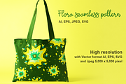 Floral Seamless Pattern Illustration, a Texture Illustration by VL Shop (Thumbnail 4 of 8)