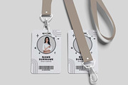 Id Card Mockup, an Advertising Mockup by Se٧enStudio (Thumbnail 2 of 3)
