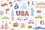 USA Clipart Collection, an Illustration by Redchocolate (Thumbnail 1 of 9)